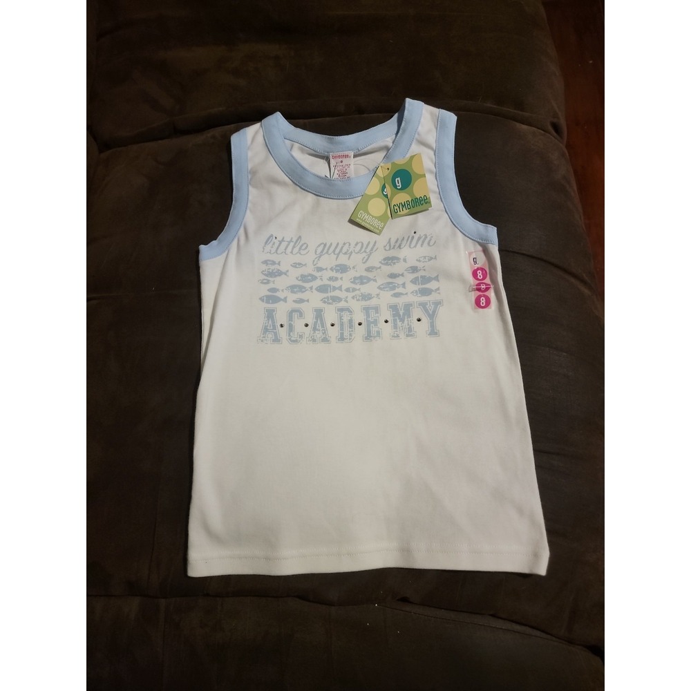Gymboree vintage splash little guppy swim academy tank size 8 nwt